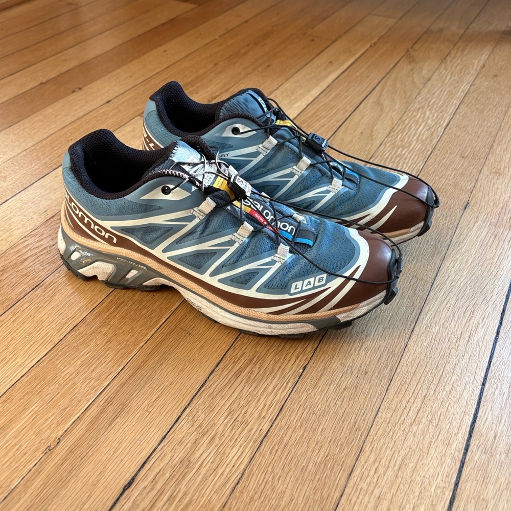 SALOMON XT-6 Aegean Blue Hazelnut Sneaker USW9.5/M8.5 EU42 UK8